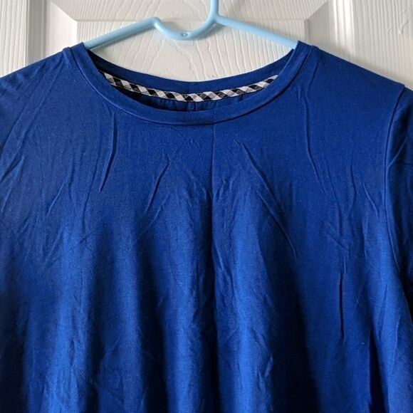 Crown & Ivy flowing royal blue shirt Sz M - Picture 3 of 5